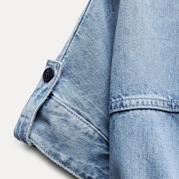 Zara ZW collection denim midi dress NWT - Picture 4 of 6